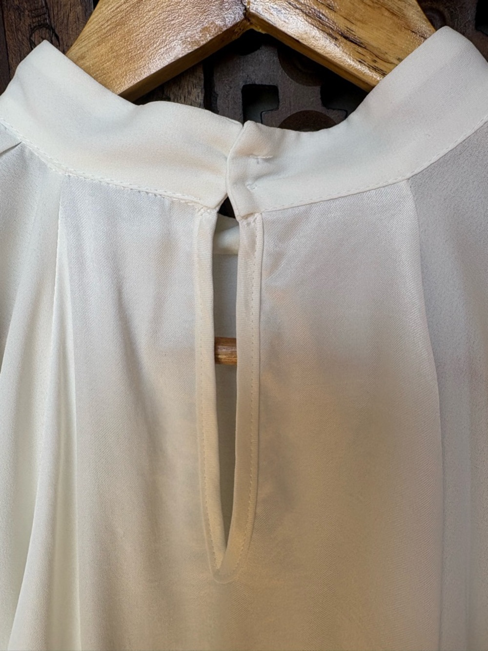 NWT ZARA Cropped Cream Satin Blouse - Picture 7 of 9
